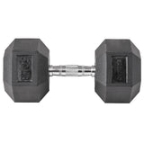 Lifeline Hex Rubber Dumbbell - 50 LBS_13